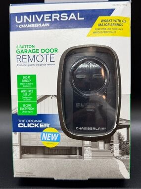 Universal Chamberlain 2-Button Garage Door Remote Opener Clicker KLIK5U-BK2